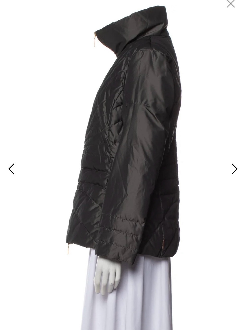 Moncler Black Quilted High-Collar Puffer Jacket - Picture 3 of 6